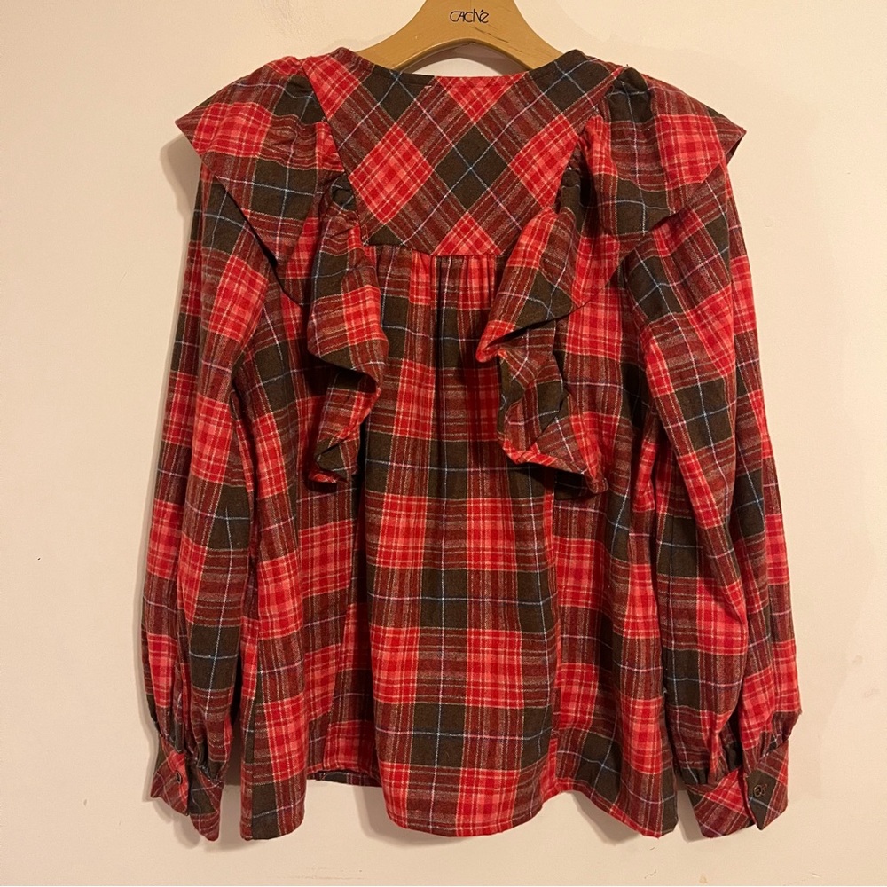 Plaid Ruffle Top - Picture 5 of 7